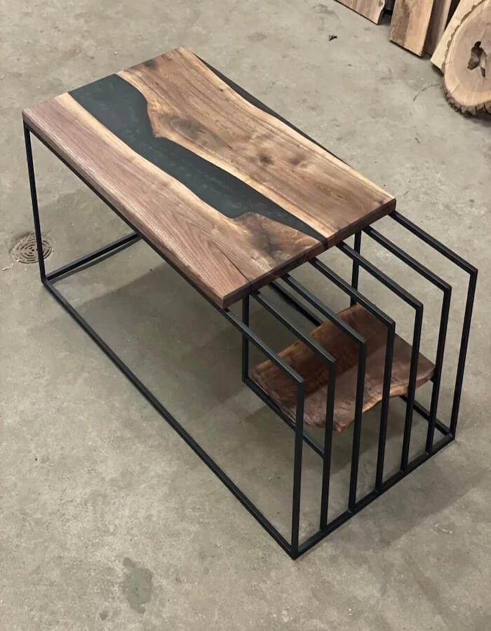 custom metal and wood fabrication by Six North Designs